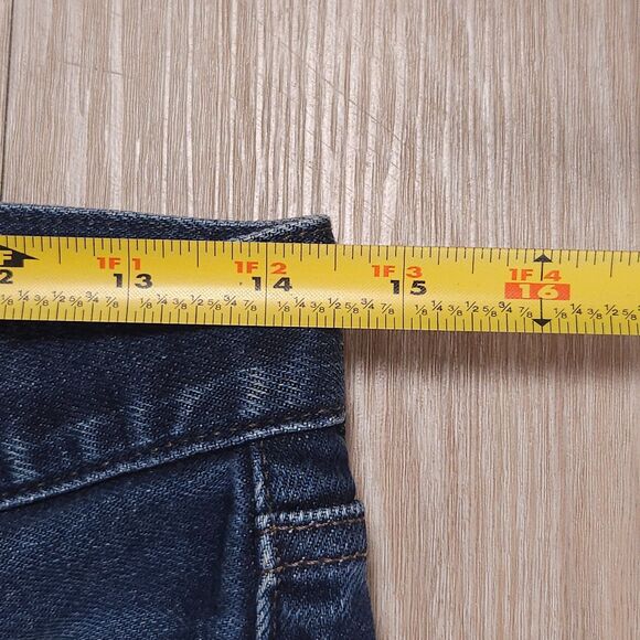 Uniqlo Slim Straight Selvedge Jeans Mens 29x34(31) Blue Kaihara Stretch Mid Rise - Picture 8 of 11